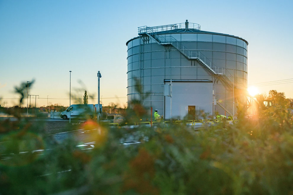 Tekniska verkens Biogas rötkammare